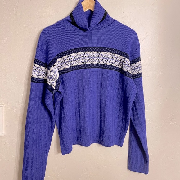 NILS Sportswear Geometric Ski Turtleneck Sweater